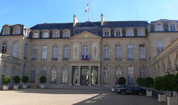 Il Palazzo dell’Eliseo a Parigi, residenza ufficiale del Presidente della Repubblica francese