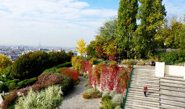 Il Parco di Belleville, tanto verde e uno splendido panorama su Parigi