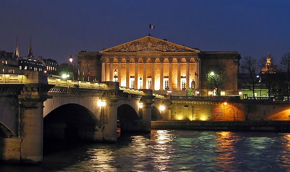 Il Palazzo Borbone di Parigi, oggi sede dell’Assemblée Nationale