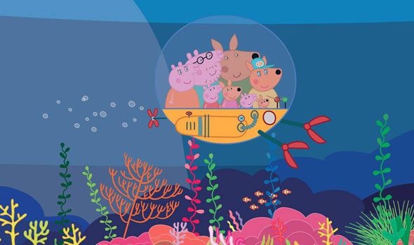 Peppa Pig all'acquario di Parigi