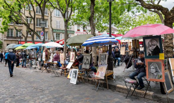 Place du Tertre, la “piazza degli artisti” di Parigi