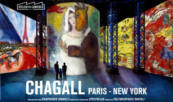 Chagall in mostra all'Atelier des Lumiéres di Parigi